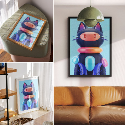 Plakát z fotky Futuristická kočka
