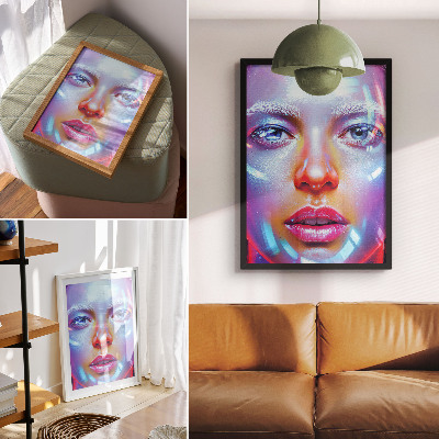 Plakát na zeď Futuristický portrét