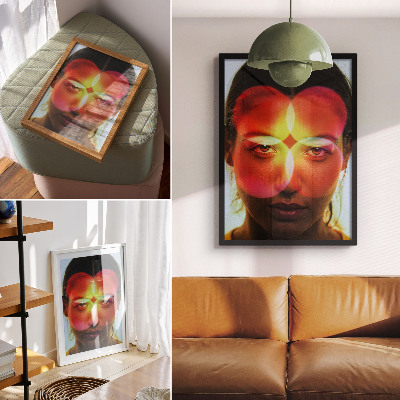 Dekorativní plakát Kaleidoskopický obličej