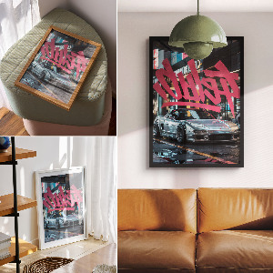 Plakát na zeď Graffiti auto