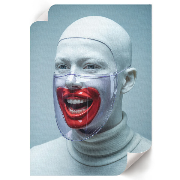 Nástěnný plakát Futuristická tvář