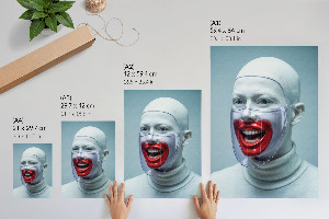 Nástěnný plakát Futuristická tvář