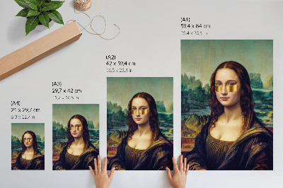 Plakát z fotky Moderní Mona Lisa