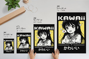 Plakát na zeď Kawaii anime