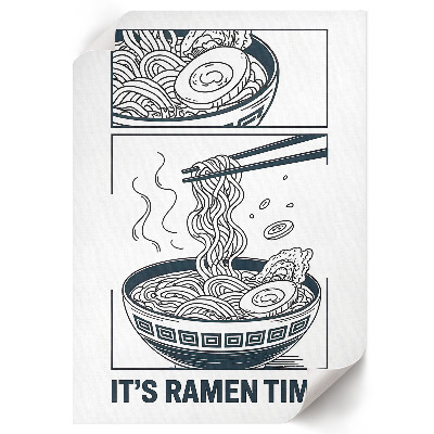 Dekorativní plakát Ramen komiks