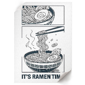 Dekorativní plakát Ramen komiks