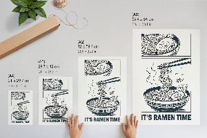 Dekorativní plakát Ramen komiks