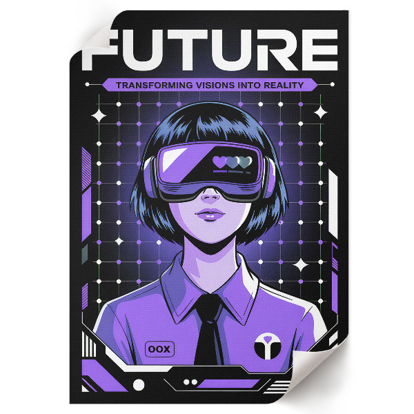 Dekorativní plakát Futuristická vize