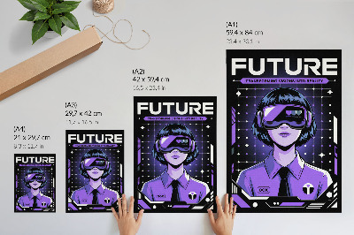 Dekorativní plakát Futuristická vize