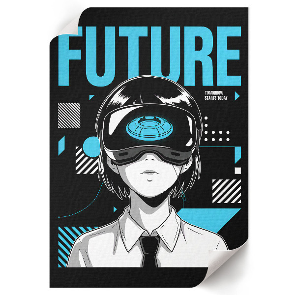 Nástěnný plakát Futuristická grafika