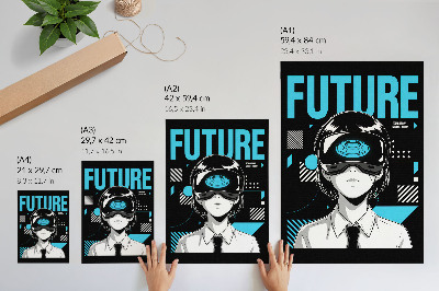 Nástěnný plakát Futuristická grafika