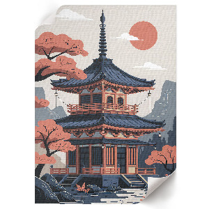 Plakát Chrám v Japonsku