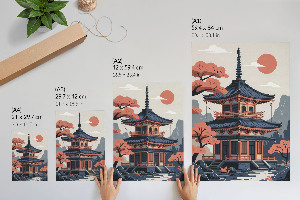Plakát Chrám v Japonsku