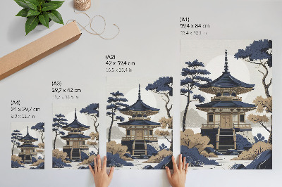 Plakát na zeď Japonský chrám