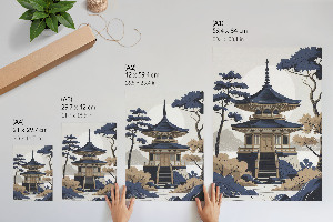 Plakát na zeď Japonský chrám