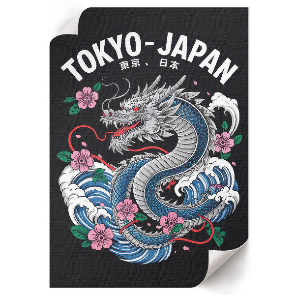 Nástěnný plakát Japonský drak