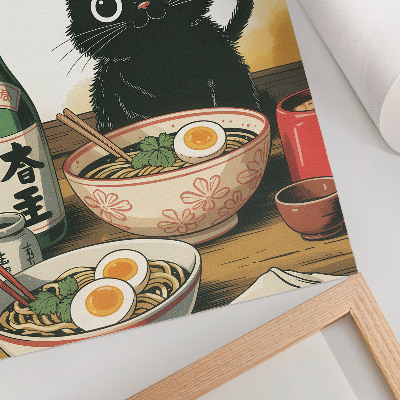Plakát na zeď Kotě a ramen