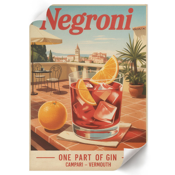 Plakát na zeď Negroni nápoj