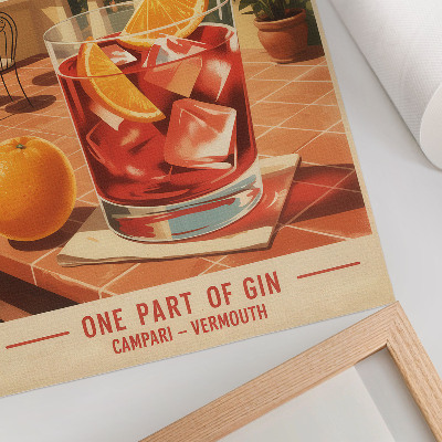 Plakát na zeď Negroni nápoj
