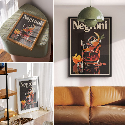 Plakát na zeď Negroni nápoj