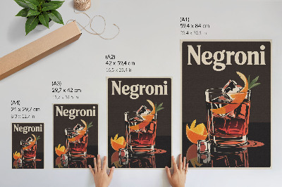Plakát na zeď Negroni nápoj