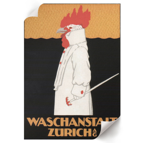 Plakát na zeď Waschanstalt Curych
