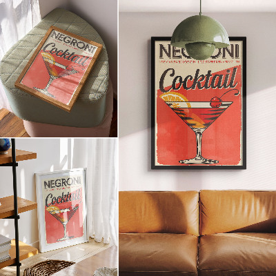 Plakát z fotky Koktejl Negroni