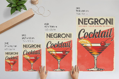 Plakát z fotky Koktejl Negroni