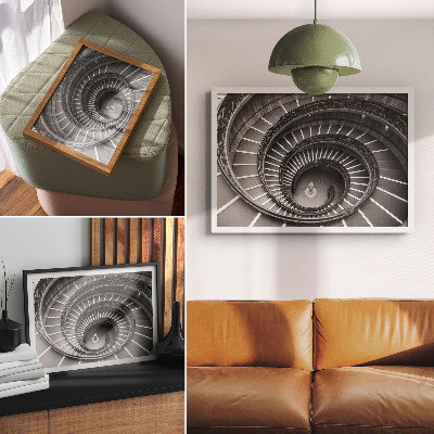 Dekorativní nástěnný plakát „Spirálová architektura”
