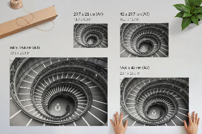 Dekorativní nástěnný plakát „Spirálová architektura”