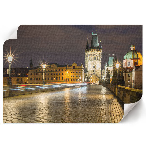 Prémiový nástěnný plakát Noční panorama
