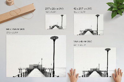 Dekorativní nástěnný plakát Monochromatický klid
