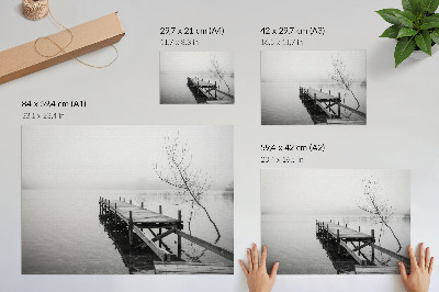 Plakát s texturou plátna s motivem Klid vody