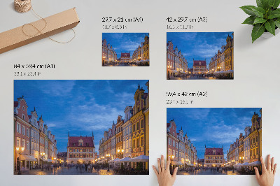 Dekorativní nástěnný plakát Městská elegance