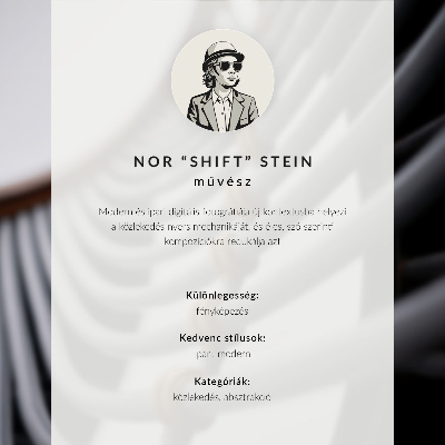 Plakát s texturou plátna s motivem moderní fasády