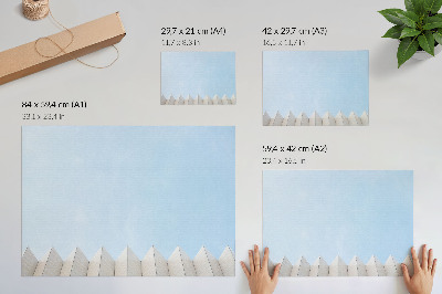Plakát s texturou plátna s motivem geometrické fasády