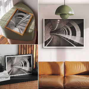 Prémiový nástěnný plakát „Moderní tunel