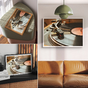 Prémiový nástěnný plakát s motivem vinylové desky