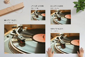 Prémiový nástěnný plakát s motivem vinylové desky