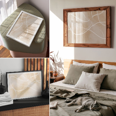 Plakát s texturou plátna „Abstraktní elegance”