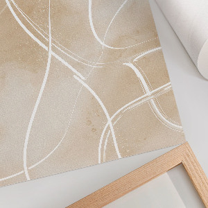 Plakát s texturou plátna „Abstraktní elegance”