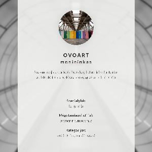 Dekorativní nástěnný plakát s motivem minimalistické chodby