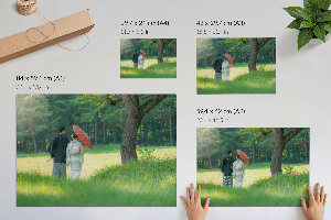 Prémiový nástěnný plakát s motivem japonského páru