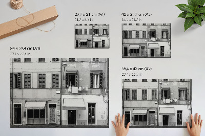 Prémiový nástěnný plakát s motivem městské architektury