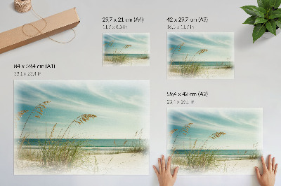 Dekorativní nástěnný plakát „Klidná pláž