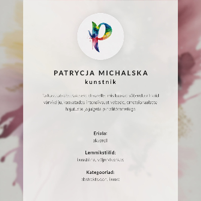 Plakát s texturou plátna s motivem geometrické abstrakce