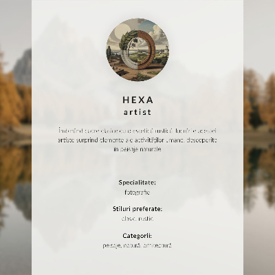 Stylový plakát na zeď s motivem horské krajiny