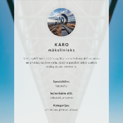 Stylový plakát na zeď Městská krajina