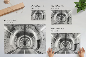 Dekorativní plakát s motivem moderního tunelu