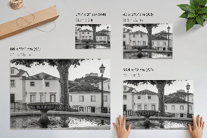 Plakát s texturou plátna s motivem 